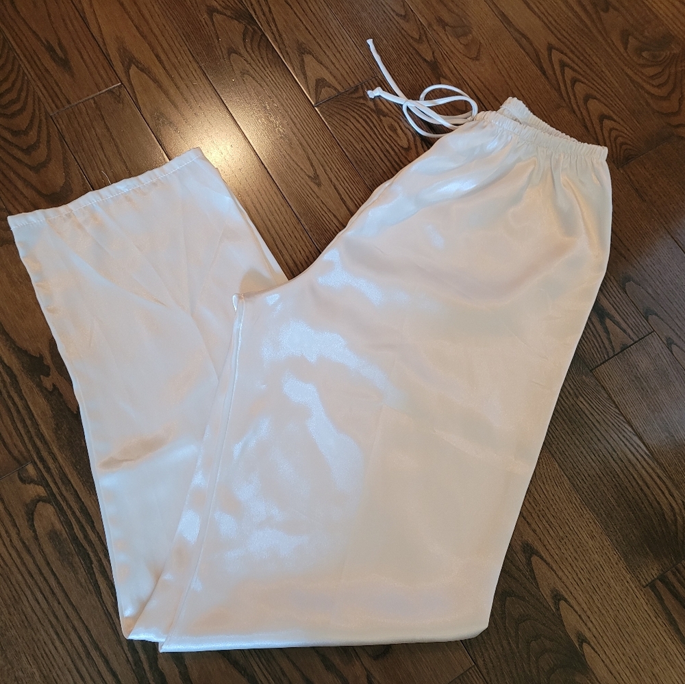 Satiny Cream Colour PJ Pants